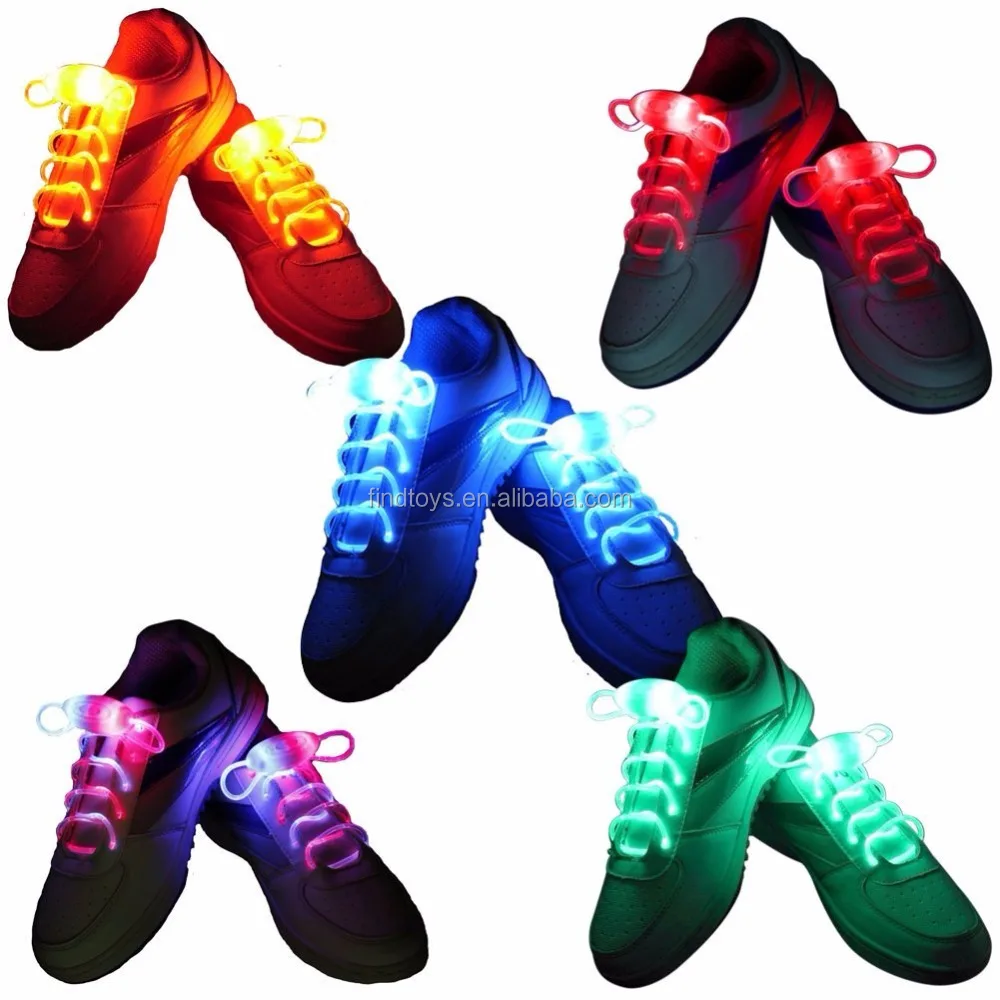 led light luminous shoelace colored neon shoestrings custom led light up shoe lace