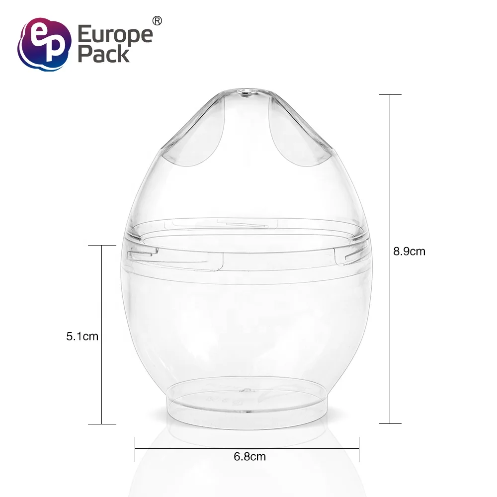 Unique Design 135ml Colour Screw Container Egg Shaped Cup Plastic Food Storage Boxes & Bins OEM ODM Modern