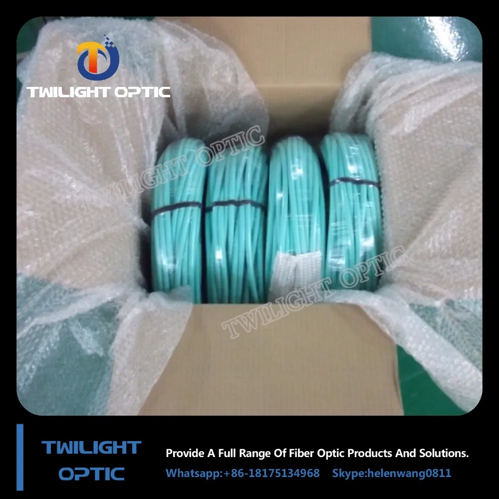 MTP/MPO Многомодовый 10 ГБ OM3 Волоконно-Оптических Патч-Кабель