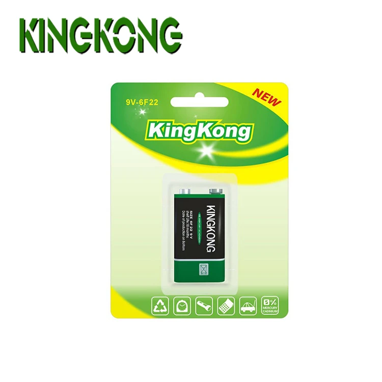 Shrink Wrap Extra Heavy Duty 9 Volt Batteries Zinc Battery 6F22 9v Dry Power Carbon Zn/mno2