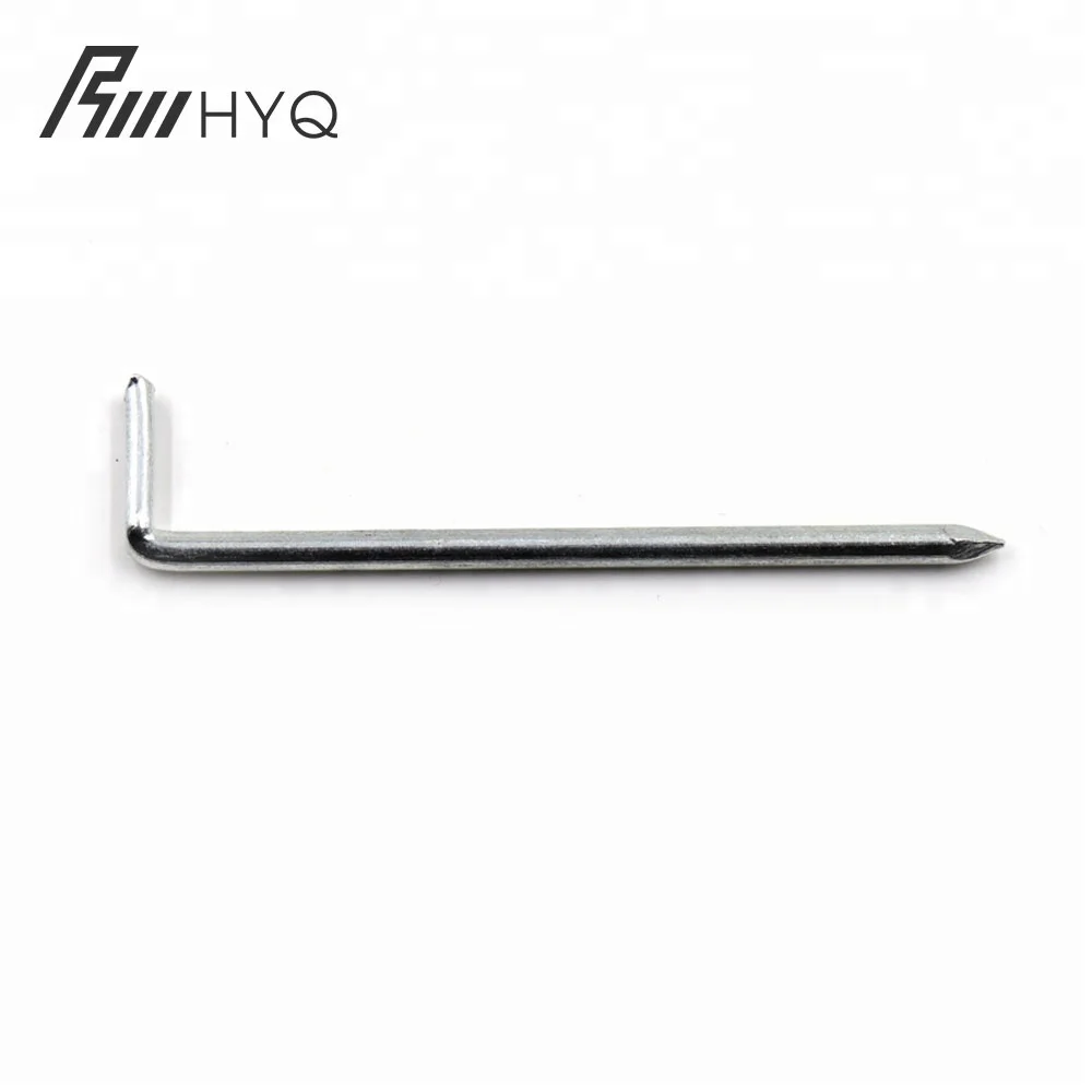 High Quality China Carpet Nail OEM Special Shape Spring Steel Hook Right Angle L Type Nail
