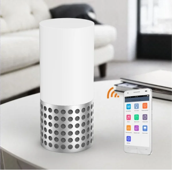 2016 smart APP control music lamp portable wireless bluetooth speaker with colorful changing light