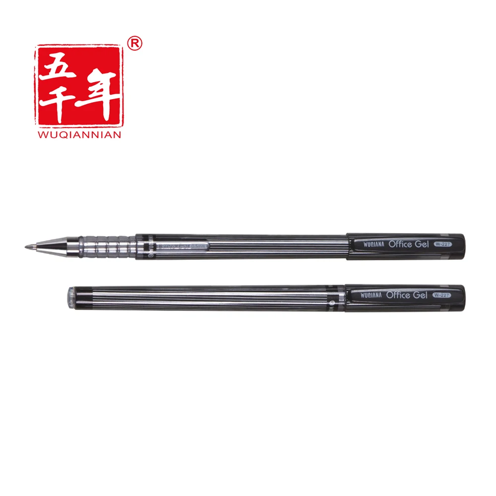 Wuqiannian Cheap Price Office Classic Plastic Black Gel Ink Pen