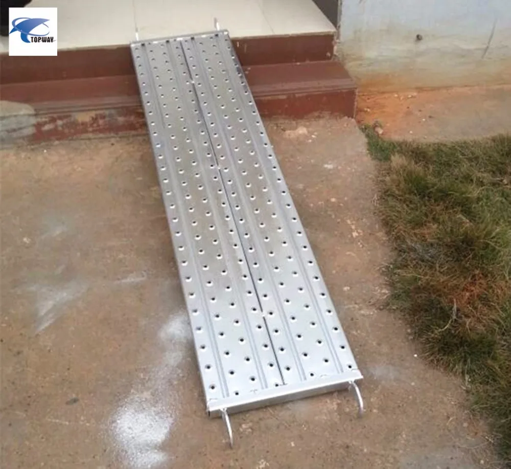 Galvanized scaffolding metal board steel planks with hook