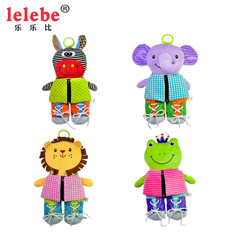 
lelebe 2020 plush animal educational montessori toys preschool teaching aids children toy with best selling baby product 