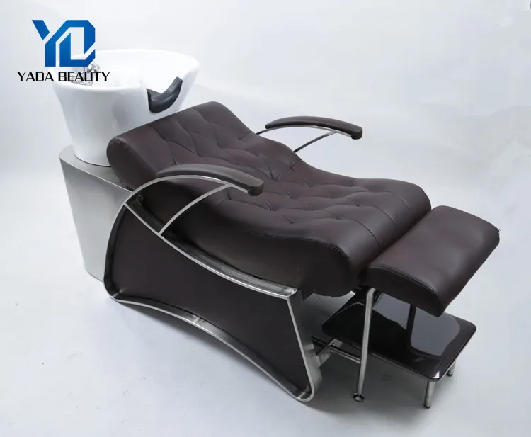 stainless steel base comfortable shampoo backwash unit