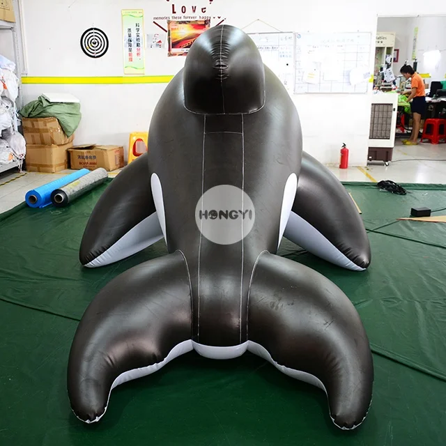 Production Ocean World Aquarium Black Customization Inflatable Dolphin Shark Toy