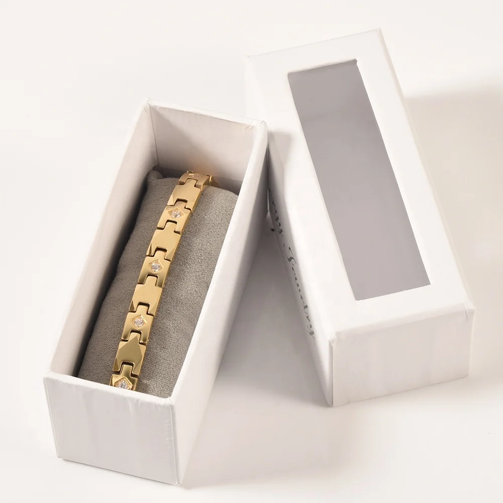 Wollet модный многослойный CZ камень позолоченный 5 в 1 здоровый элемент вольфрамовый браслет