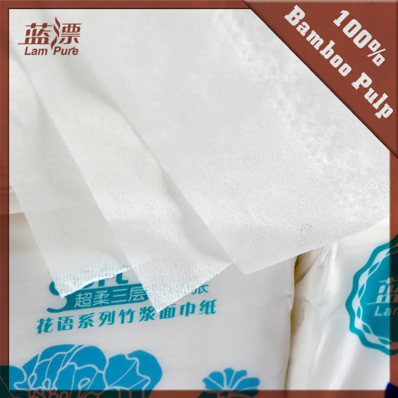 Ultra Soft Paper Bamboo White 3ly Facial Tissue
