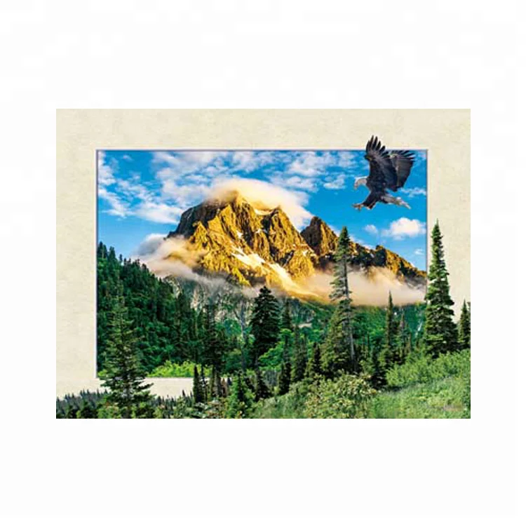 
5d lenticular picture landscape decorative painting with cheap price 