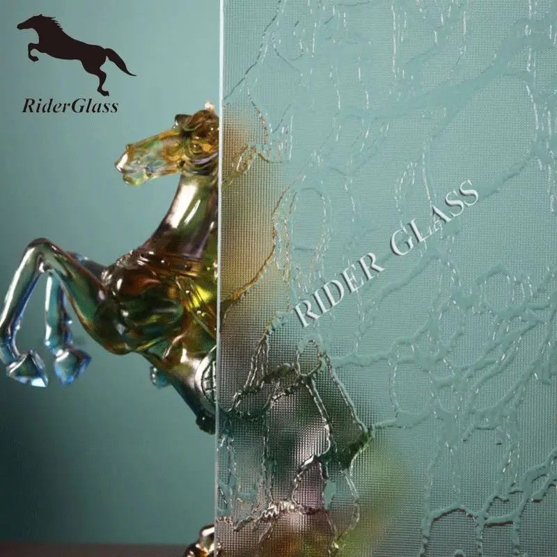 4-19mm AM-21 Decorative Acid Etched Frosted Art Architectural Glass