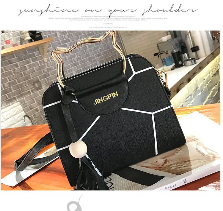 YLB016 Oem handbags ladies cat hand bag