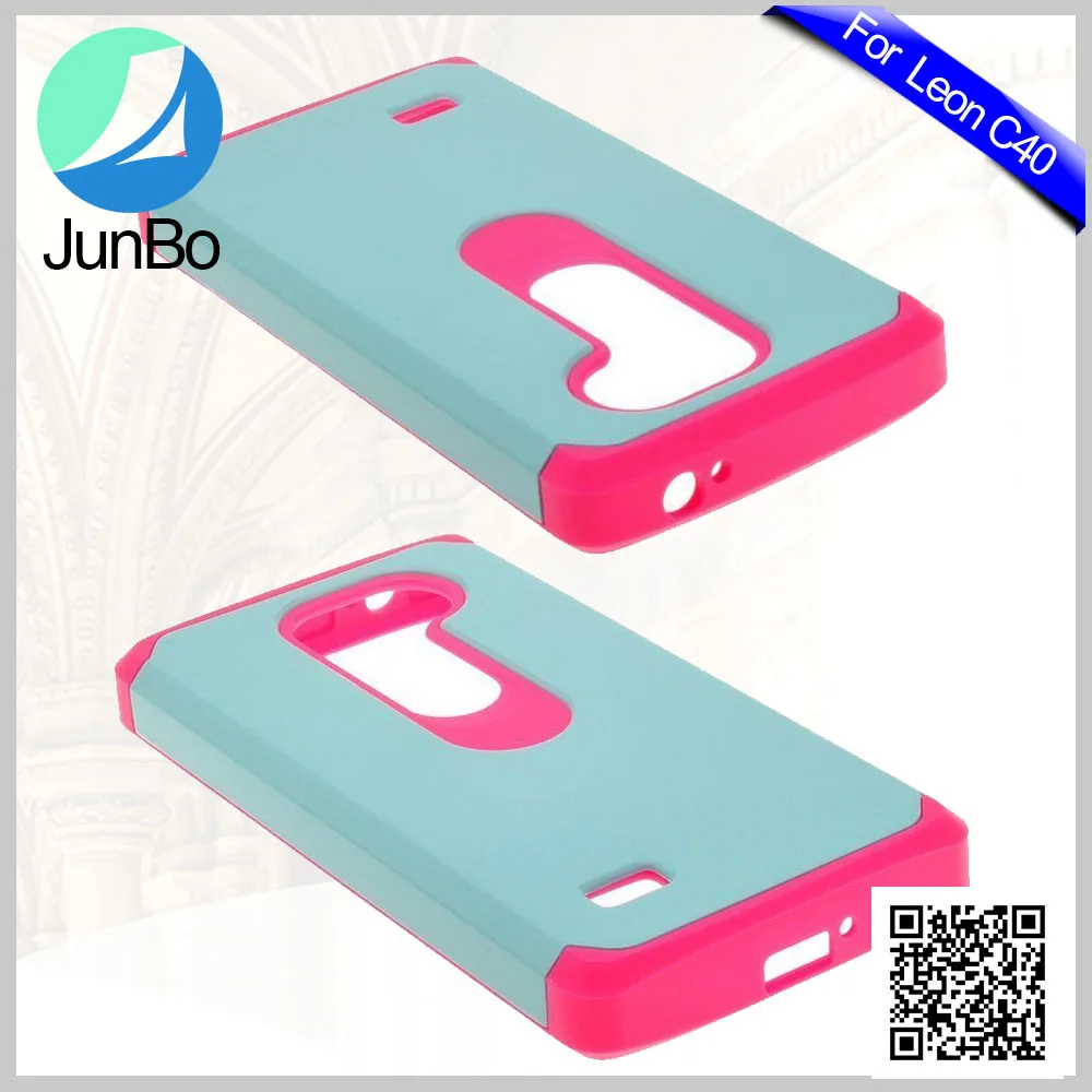 2 in 1 Soft Silicon Gel Plastic Phone Case for LG Leon C40