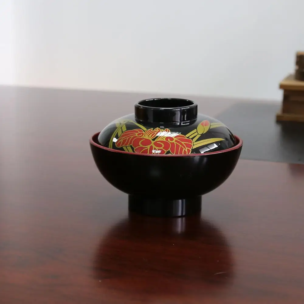 2021 Japanese Restaurant Plastic Black Soup Ramen