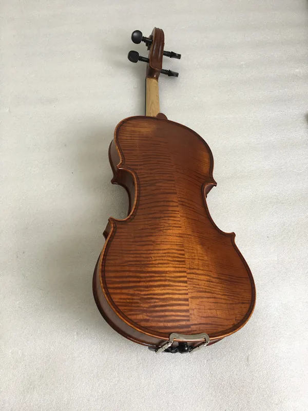 Aiersi brand wholesale price  full size dark matte handmade professional romania violin outfits with case and bow made in China