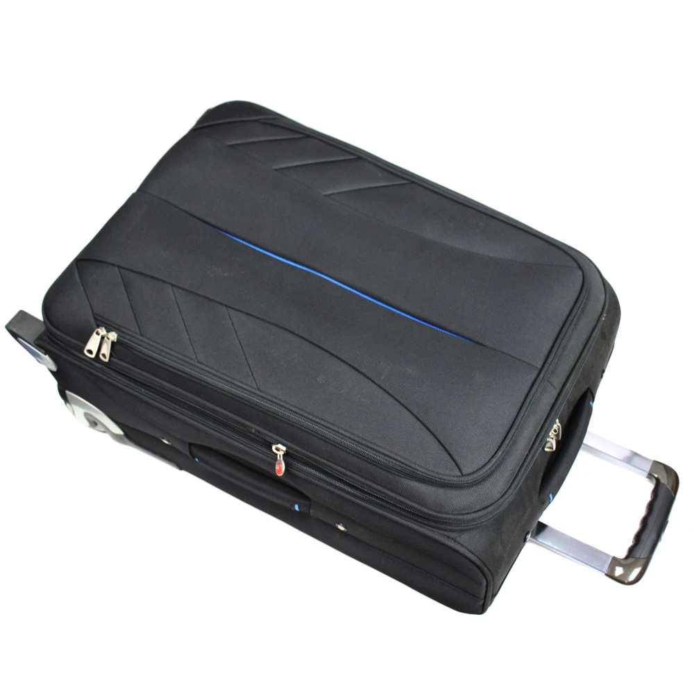 Cheap and durable black urban trolley travel carry on suitcase luggage for men