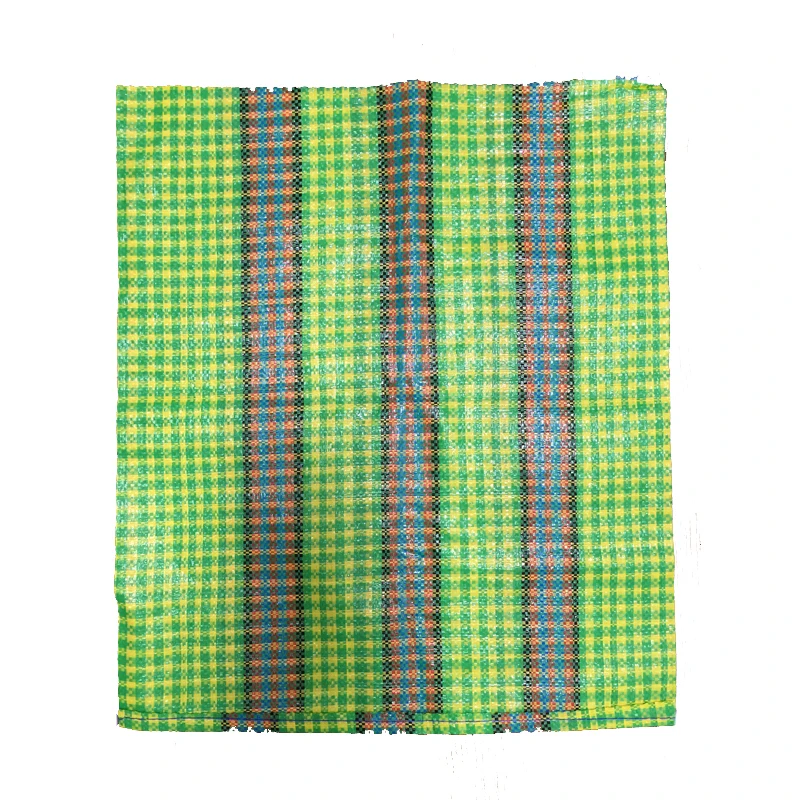 
Factory wholesale pp woven laminated colorful checkerboard bag with handle export to Peru, Africa 