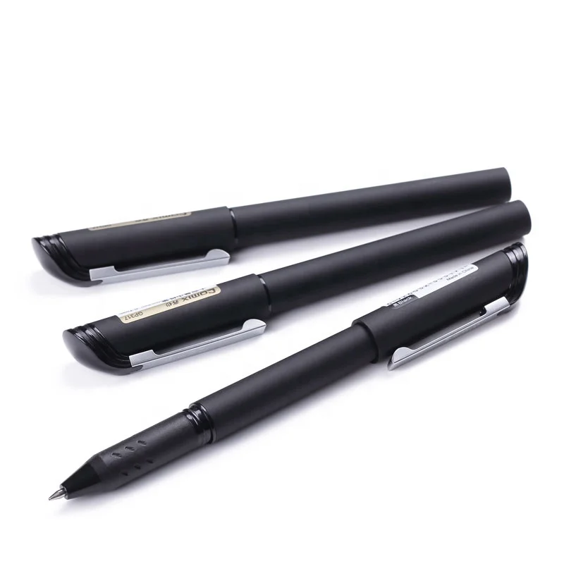 Comix 0.5mm 0.7mm 1.0mm Large Capacity Black Ink Gel Ink Pens for Business Signature