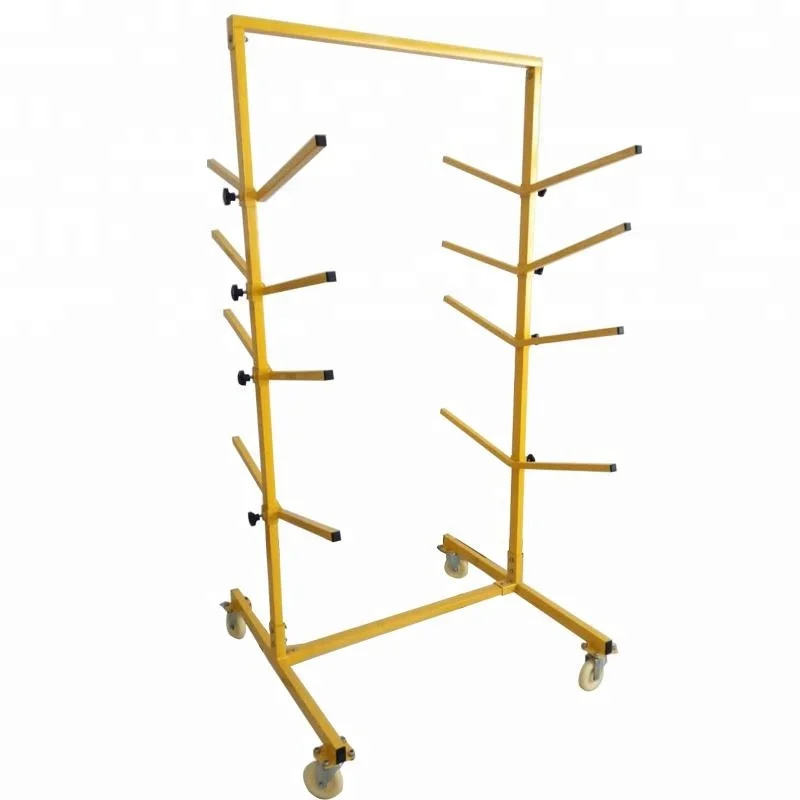 Powder coating wall mounted assembling body shop bumper rack