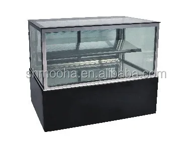Bread & Cake Cabinet Supermarket Refrigerator Display Cooler Glass Cake Showcase Snack Bakery Counter Equipment Countertop