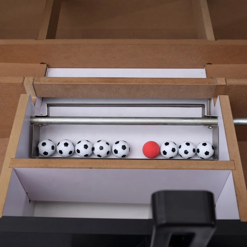 High Quality Engineered Wood Glass Top Commercial Coin Operated Industrial Soccer Table Soccer Game Table and Balls Set