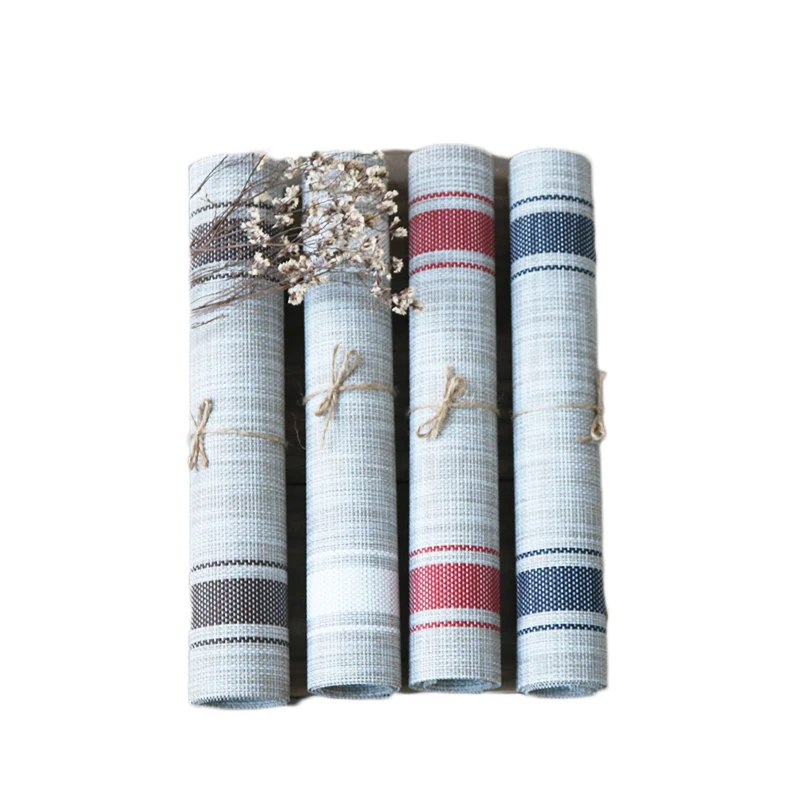 Factory Direct Promotional customized  waterproof kitchen table pvc place mat/pvc placemat