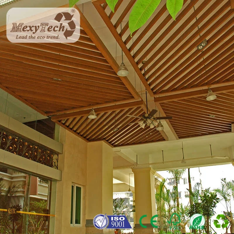 Modern indoor house roof Wood Plastic Composite Ceiling Design