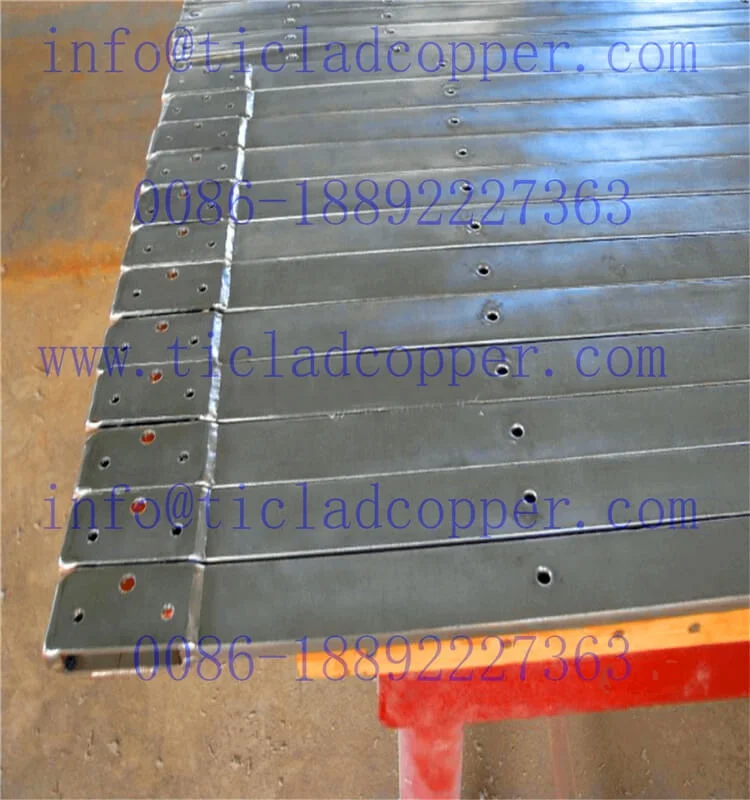titanium clad metal rod for desalination of sea water/ titanium  clad steel bar/ copper aluminum clad sheet
