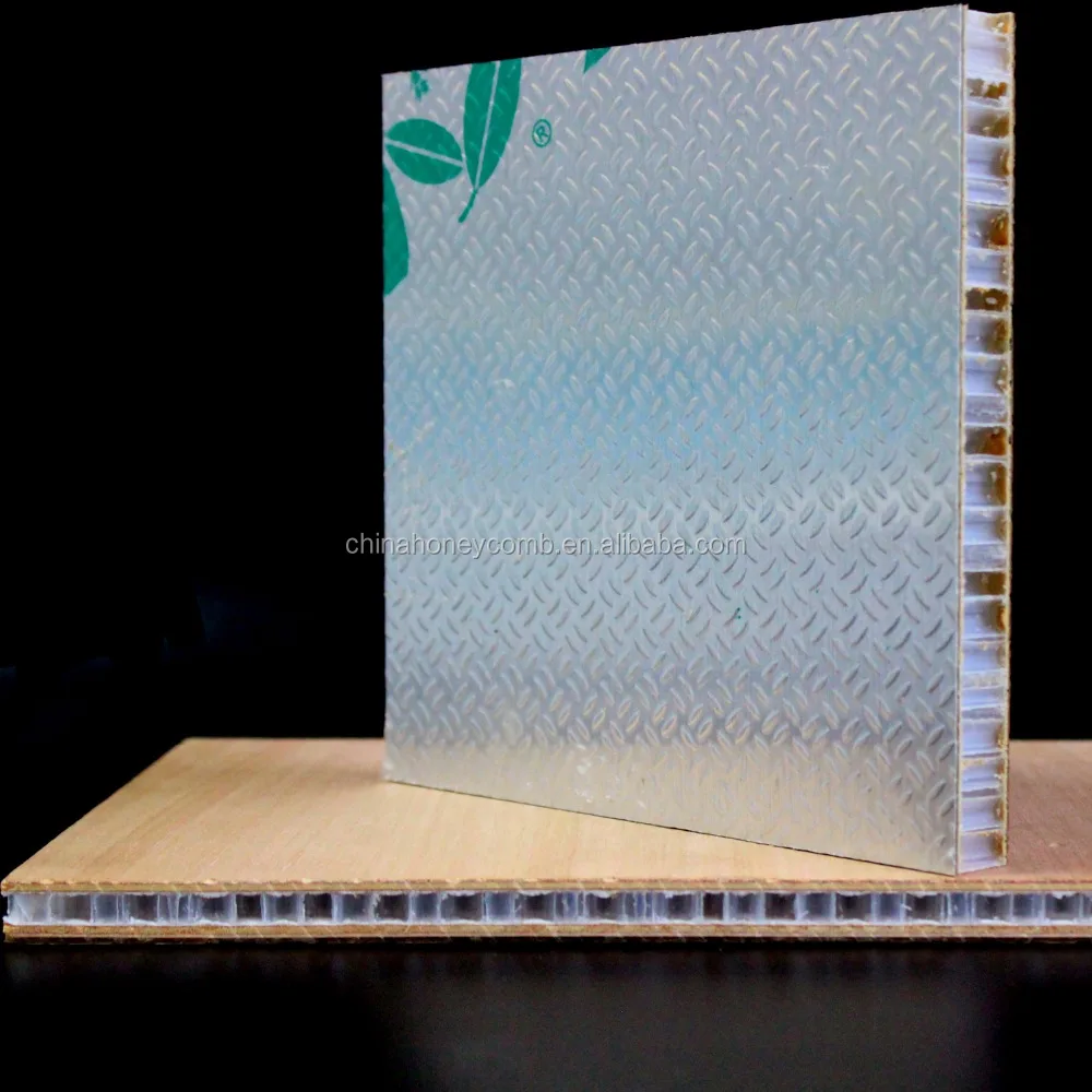 decorative sandwich structural board with honeycomb core light and strong , eco-friendly and sound reducing