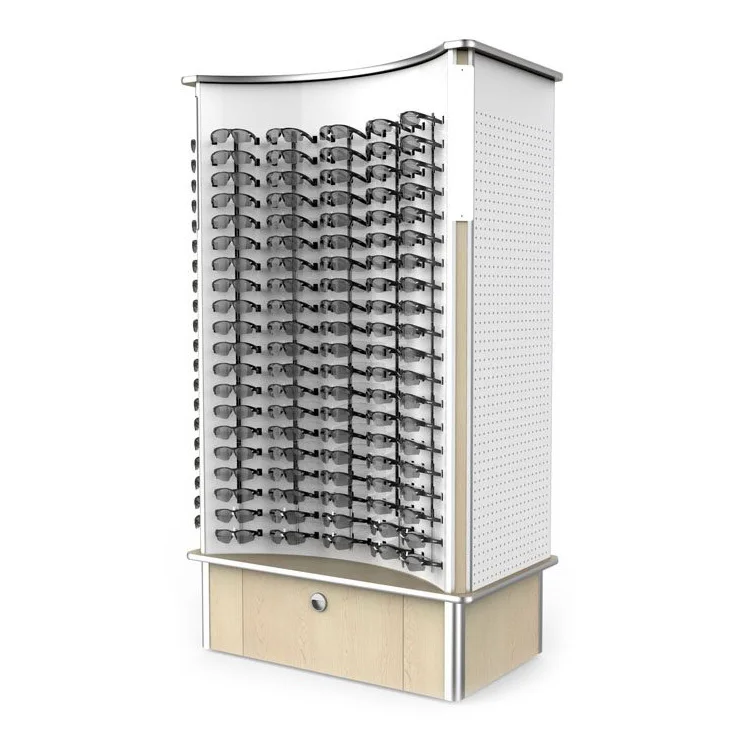 Optical Shop Design Factory Price Wall Mounted Rotating Sunglasses Display Furniture Glasses Display Stand