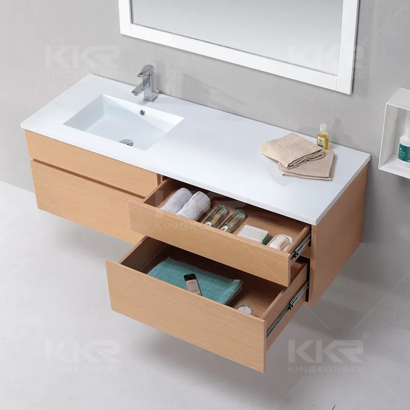 hot sale new design space aluminum washbasin vanity cabinet