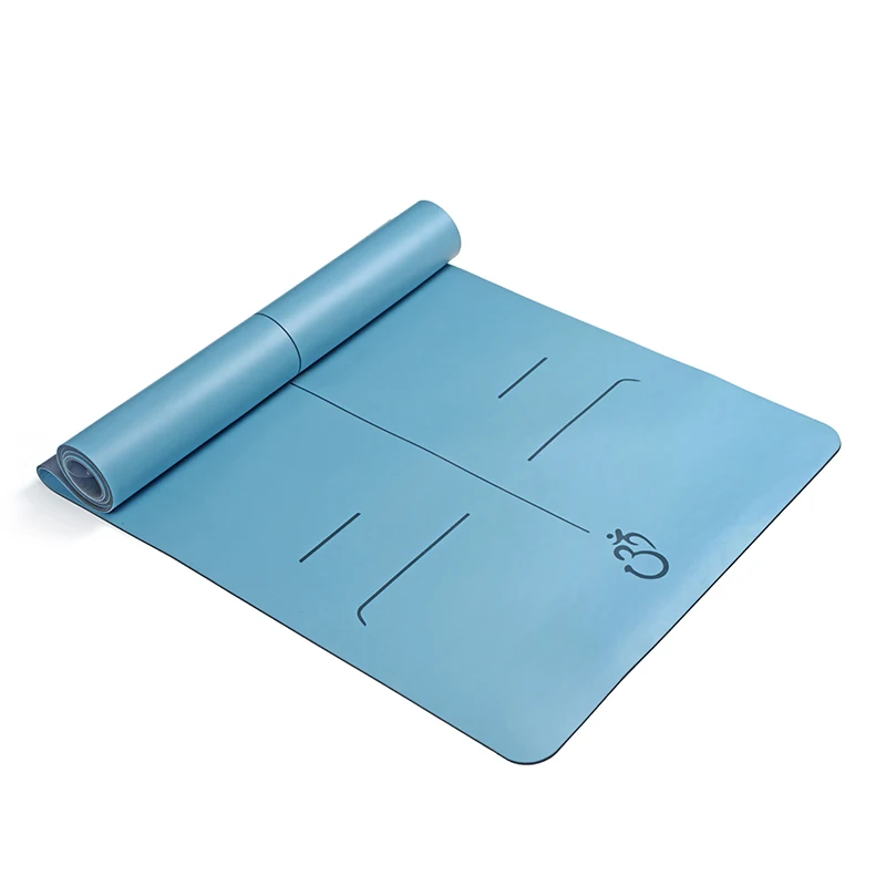 Роскошный Противоскользящий экологически чистый полиуретановый натуральный резиновый коврик для йоги BSCI factory с индивидуальным принтом