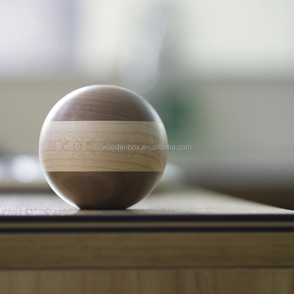 
Black walnut wood kendama balls with maple wood stripe kendama for wholesale 