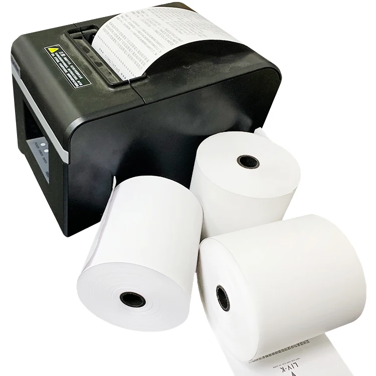 Journal Till Rolls Thermal Paper 80x80 Mm 70gsm Single White Cash Register Paper Waterproof Thermal Paper Roll for Sale Jintian
