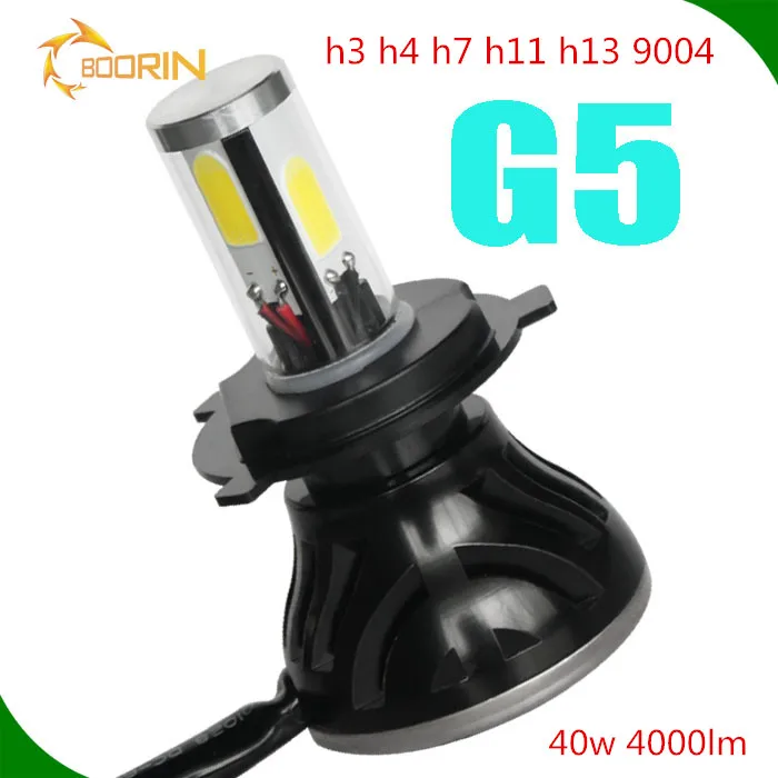 светодиодная лампа led фары h13 h1 h3 h4 h7 h11 ближний дальний свет 40w 4000lm 9-36v хорошо продавать для россии