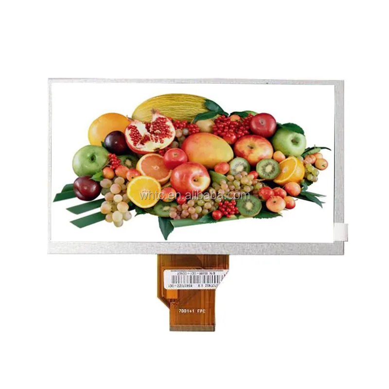 7 Inch 800*480 High Brightness LCD Screen 8bit 24bit RGB TTL 50PIN tft lcd display