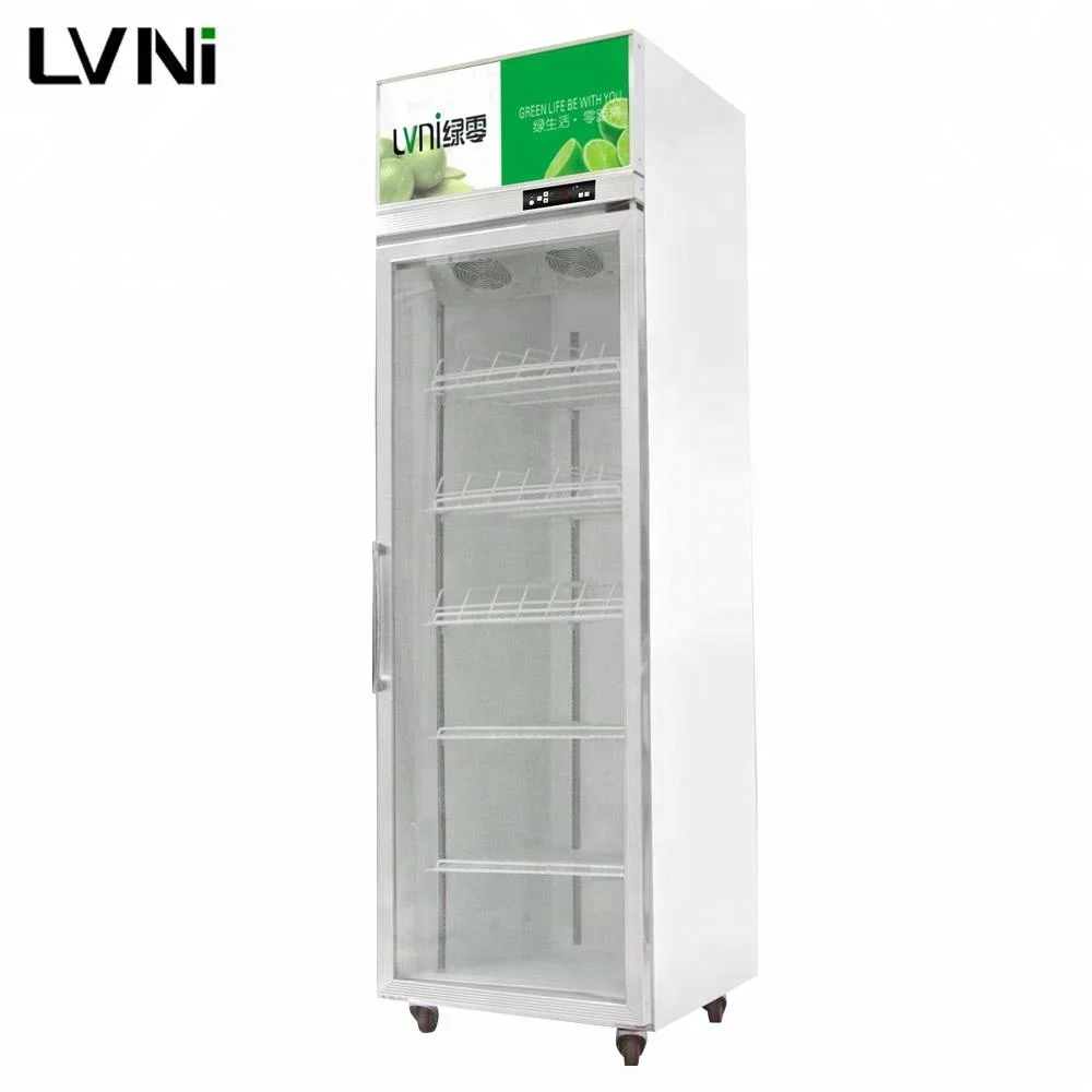 Lvni Hot Sale 580L Floor Standing Cooling Fan Cold Beverage Refrigerator Cooler