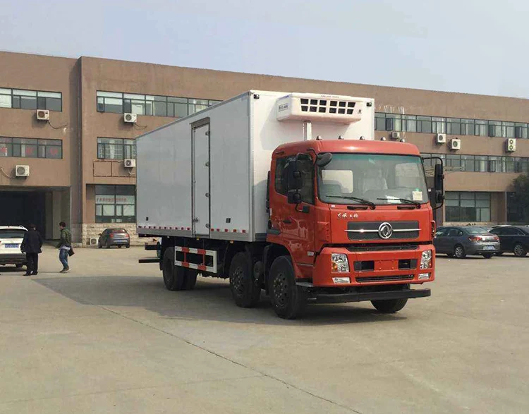 Dongfeng 6X2 245Hp 48.5Cbm Van 15 Ton cold storage refrigerator truck
