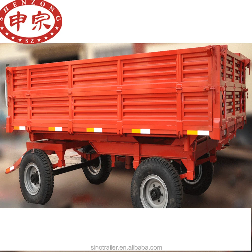 6 ton massey ferguson tractor trailers box side tipping trailer