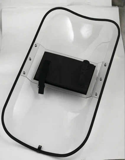 1000*650*3.5mm Riot Shield transparent PC polycarbonate anti riot shield