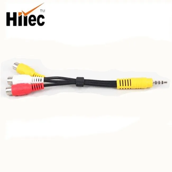 extension cable male to female 3.5mm stereo 4 core to 3rca cable