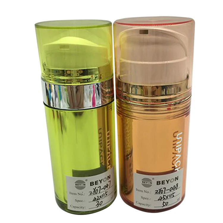 Eco-Friendly Pctg 50Ml Cosmetic Airless Lotion Pump Bottle