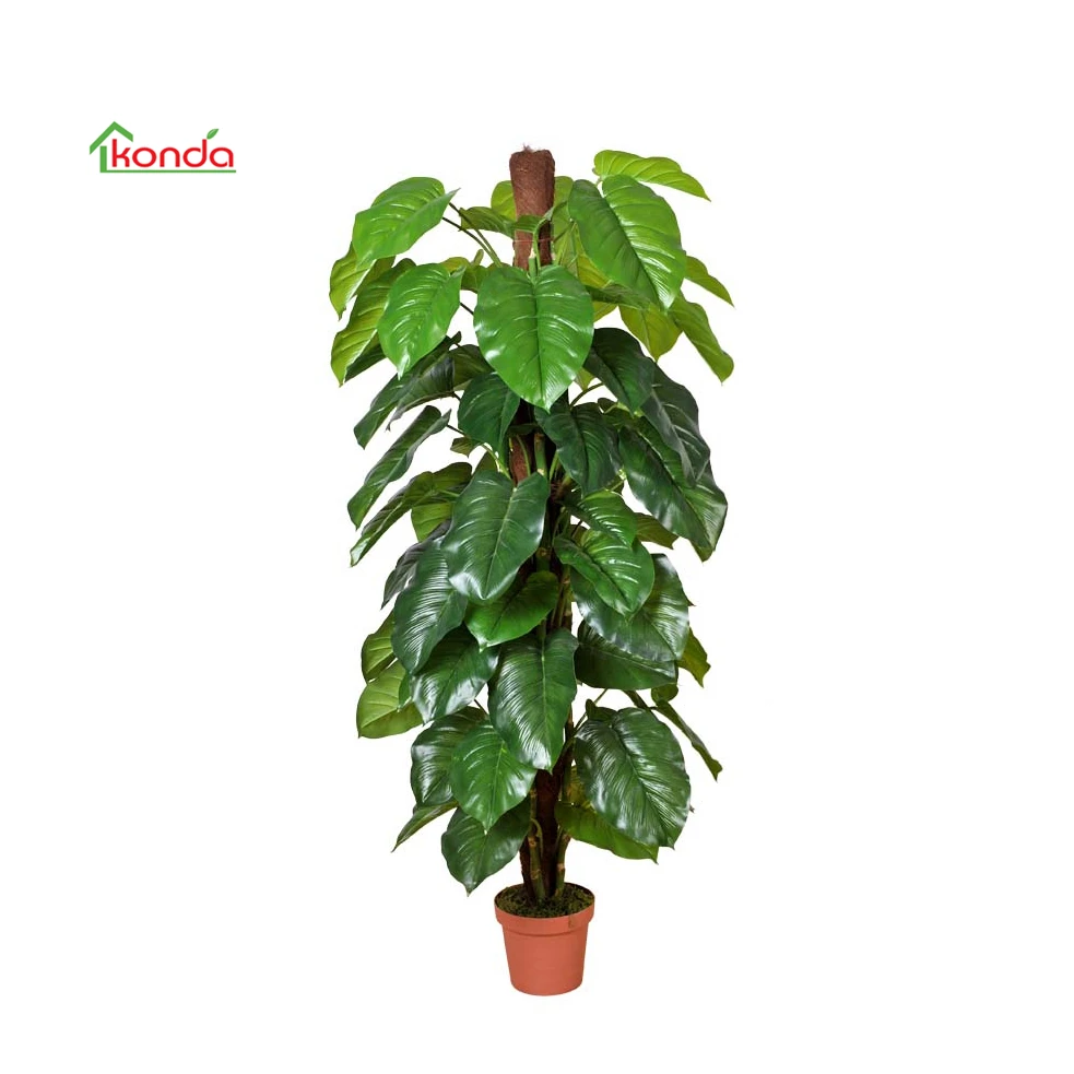 Artificial Subtropics Fake Monstera Climate and Medium Size Trees Artificial Fabric Flowers Plant Green Natural Touch Leaf