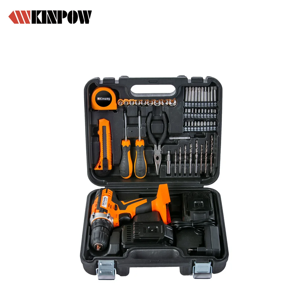 KINPOW 54pcs Cordless Drill Set