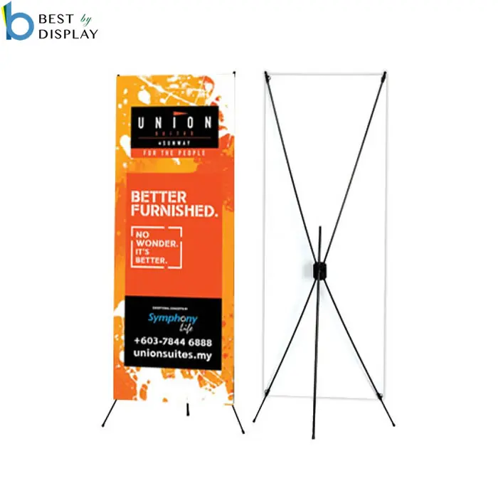 Outdoor display standard X banner stand size 60*160/80*180