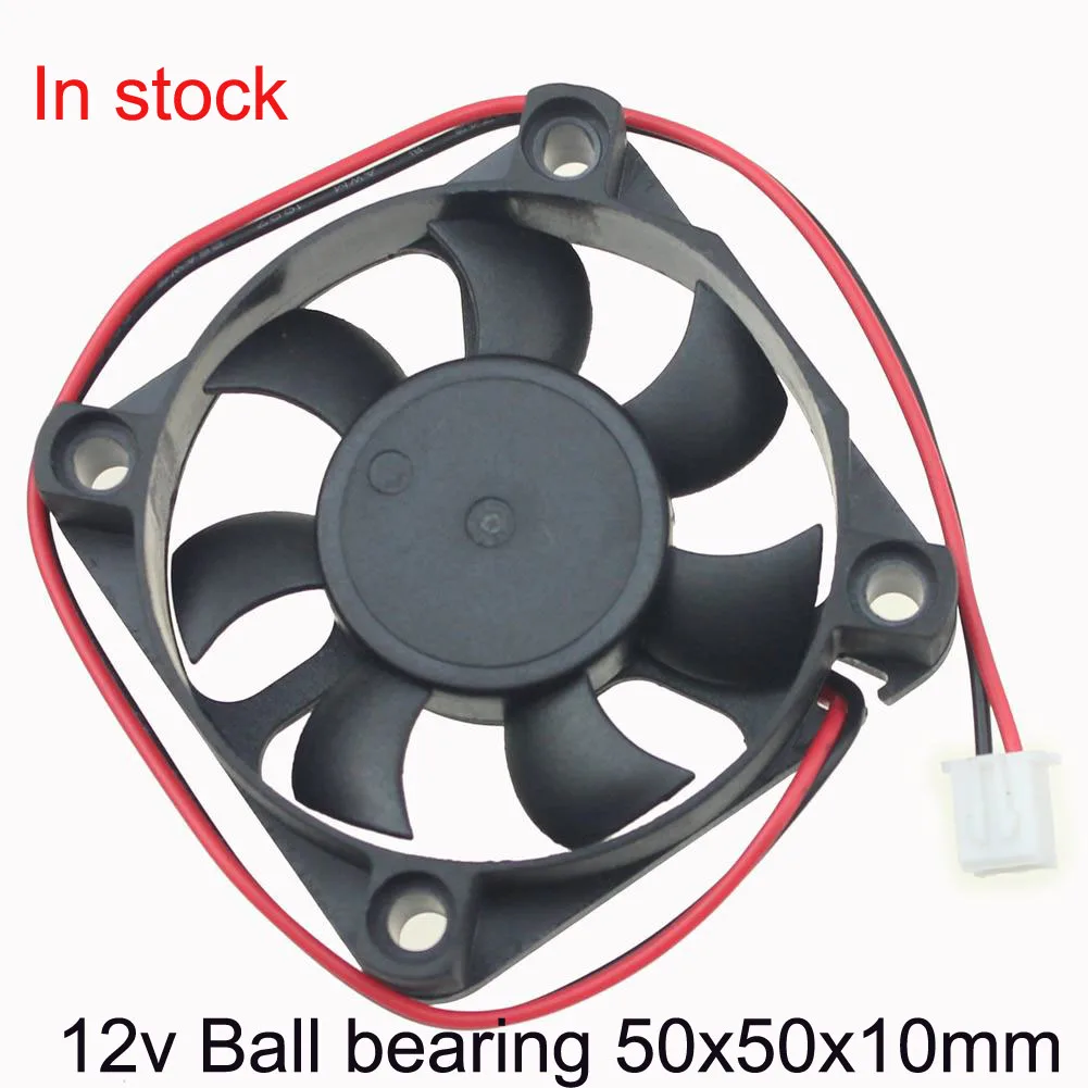 Gdstime GDA5010 50mm 50x50x10mm  DC 12V Ball Bearing  Fan DC Brushless Cooling Exhaust Fan DC Rechargeable Axial Fan