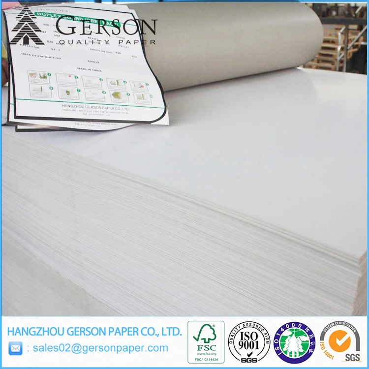 Hard Stiffness Cardboard Duplex Paper Cheap Price on Hot Selling
