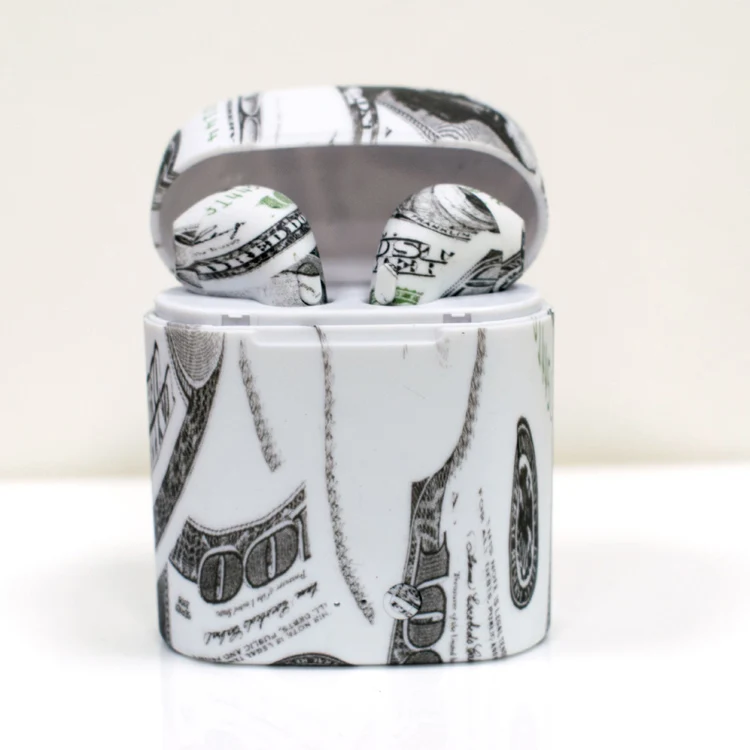 
China factory supply Camo i7s TWS Wireless earbuds camouflage color with charging case 