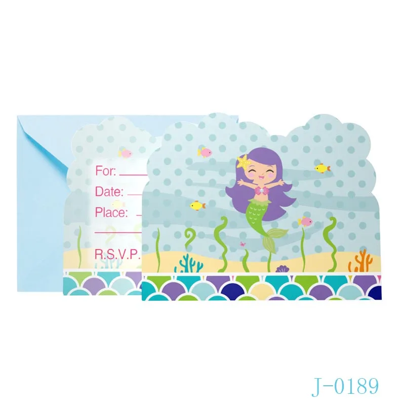 Тарелка Русалочка для дня рождения, украшения для вечеринки, принадлежности для вечеринки с маленькой русалочкой