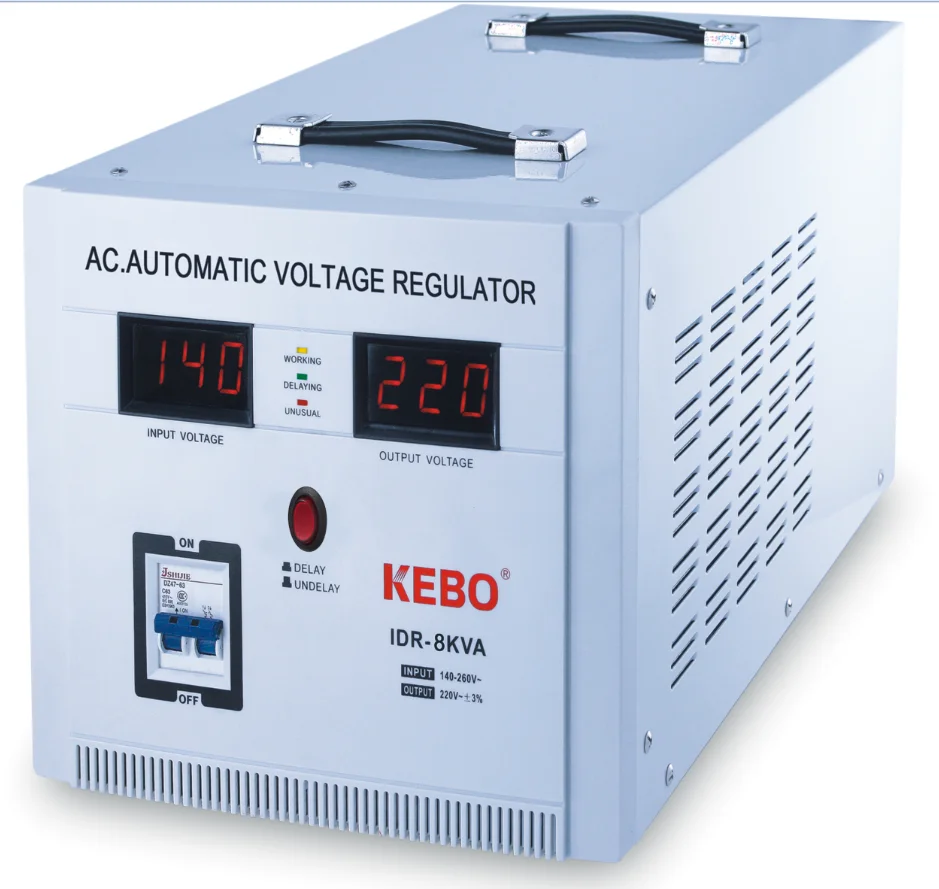 Upgraded Heavy Duty 8KVA Voltage Stabilizer with Servo Transformer
